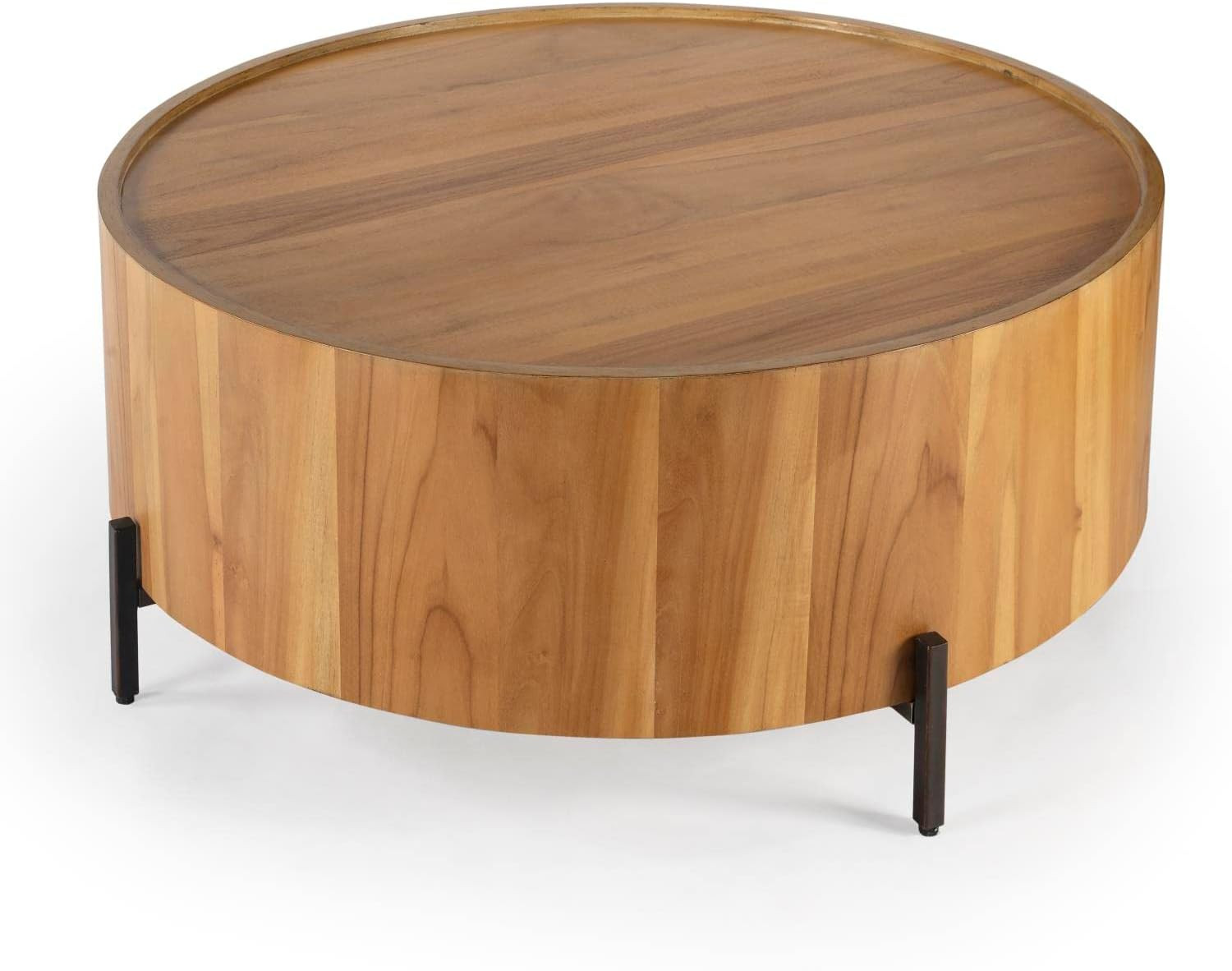 Butler Tori Natural Round Coffee Table | Amazon (US)