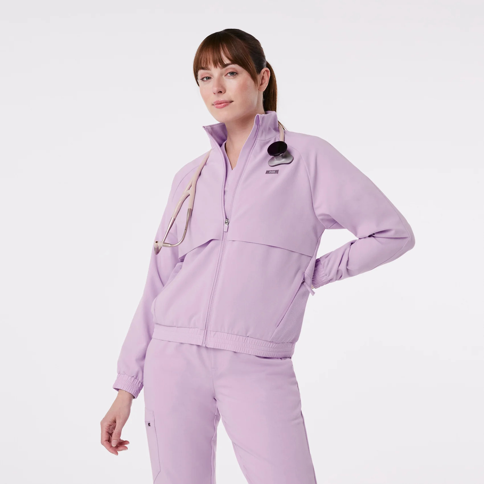 Women’s Sydney Scrub Jacket  - Lavender Haze · FIGS | FIGS