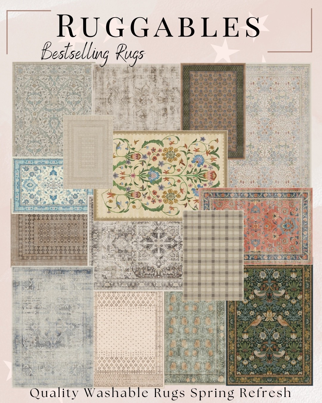 I will never buy a regular rug again after this… 🤍

These Ruggable rugs completely changed my home (especially with kids 🙃).

Spills? dirt? life??
Doesn’t matter. You literally throw the whole thing in the wash and it comes out looking brand new.

No more stressing over messes.
No more “don’t touch the rug” moments.

Just a home that actually works for real life ✨

I rounded up the most-loved neutrals + trending styles that make your space feel elevated without the high-maintenance upkeep.

And fair warning—
the best ones do not stay in stock 👀

If you’ve been thinking about upgrading your rugs… don’t wait on this.

Tap to shop my top picks before your favorite sells out 💨

Save this for later + follow for more easy, real-life home upgrades 🤍

#LTKSaleAlert #LTKHome #LTKmomlife