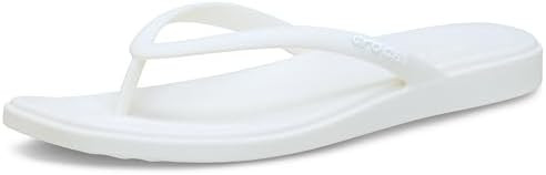 Crocs Women's Miami Flip Flops | Square Toe Flat | 360 Degree Comfort | Croslite Foam Footbed | Amazon (US)