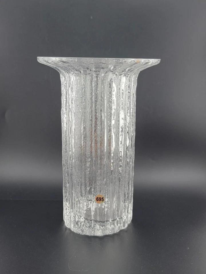 Rare Iittala Finland Crystal Vertica Vase designed by Timo Sarpaneva. Signed. | eBay US