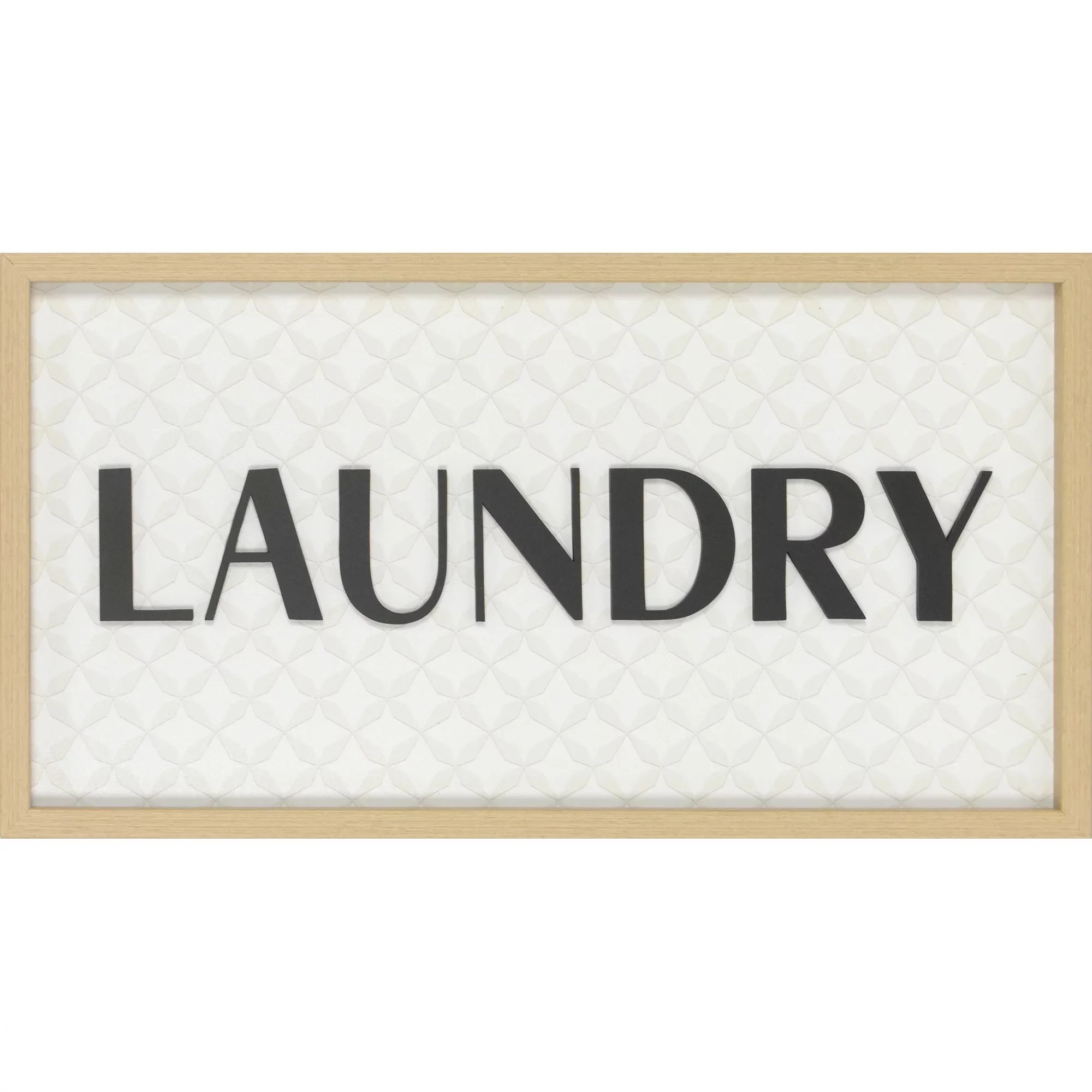 Crystal Art Gallery Black Laundry Farmhouse Style Sign with Checkered Pattern Background 10" x 10... | Walmart (US)