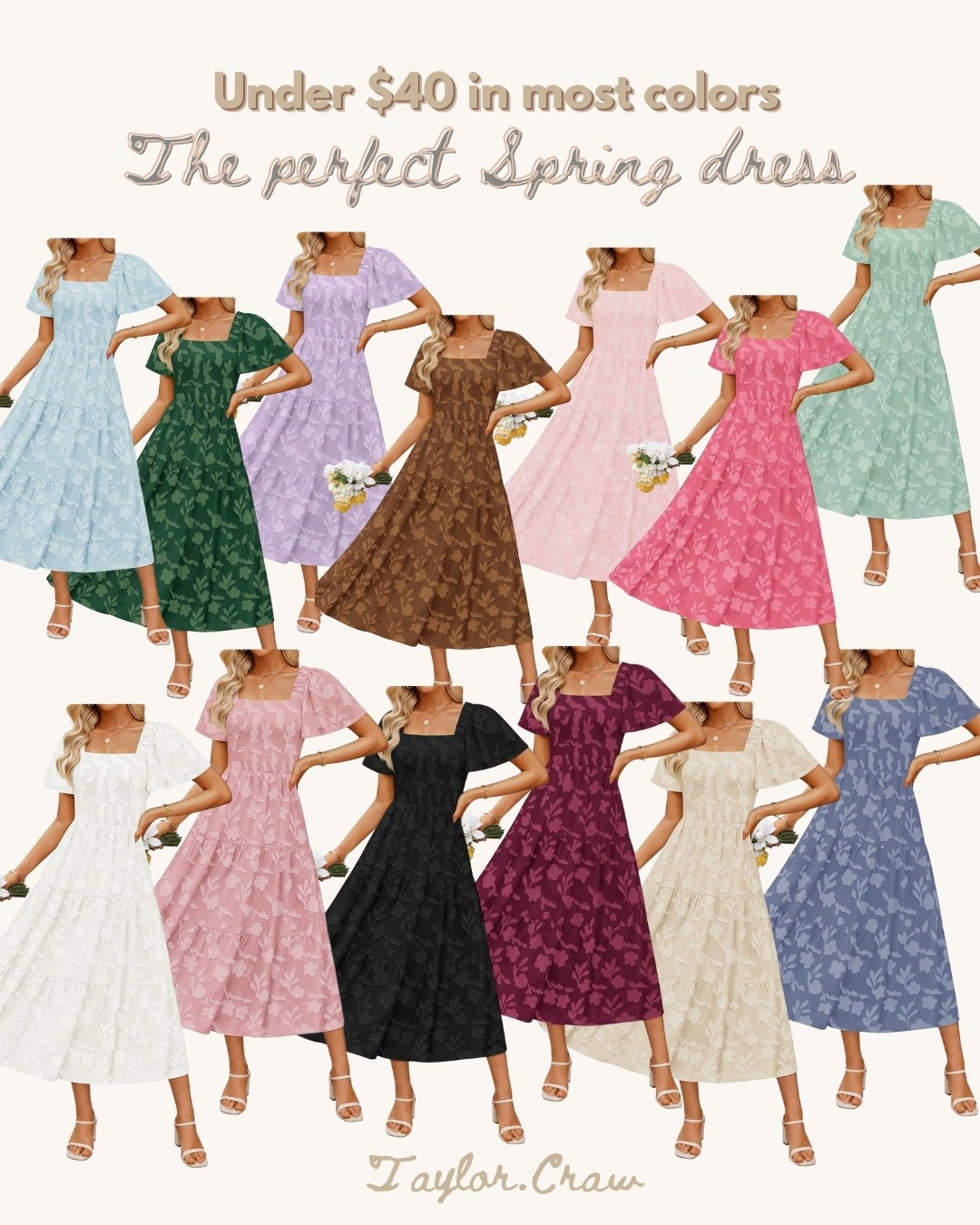 This is the lowest price I’ve seen this dress! I wore it for family photos last year, and it fit so comfortably. I’ll definitely wear it again to bridal or baby showers, church events, and more! 

#LTKSeasonal #LTKSaleAlert #LTKootd