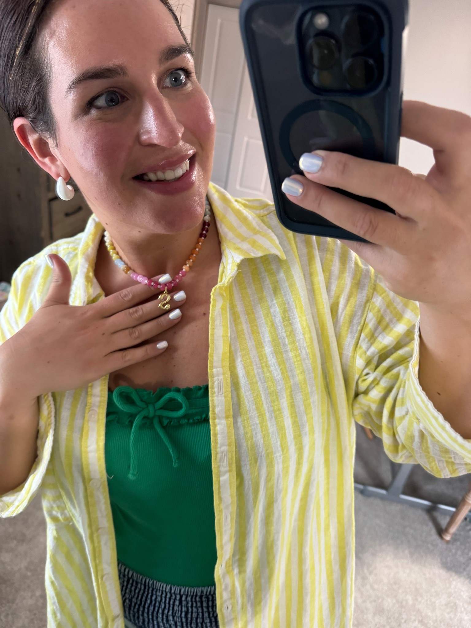 Colorful beaded necklace with your initial for a fun spring accessory! 

#LTKFindsUnder100 #LTKWorkwear