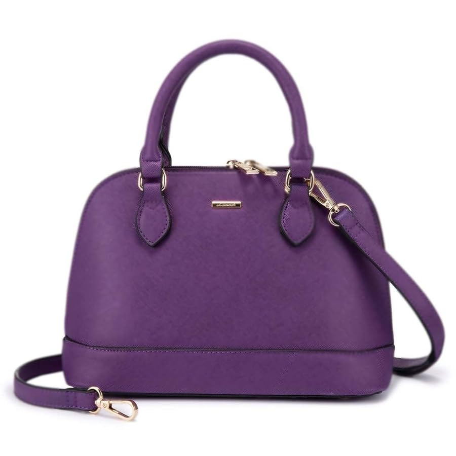 LOVEVOOK Purse for Women Small Crossbody Bags Classic Double Zip Top Handle Dome Satchel Bag | Amazon (US)