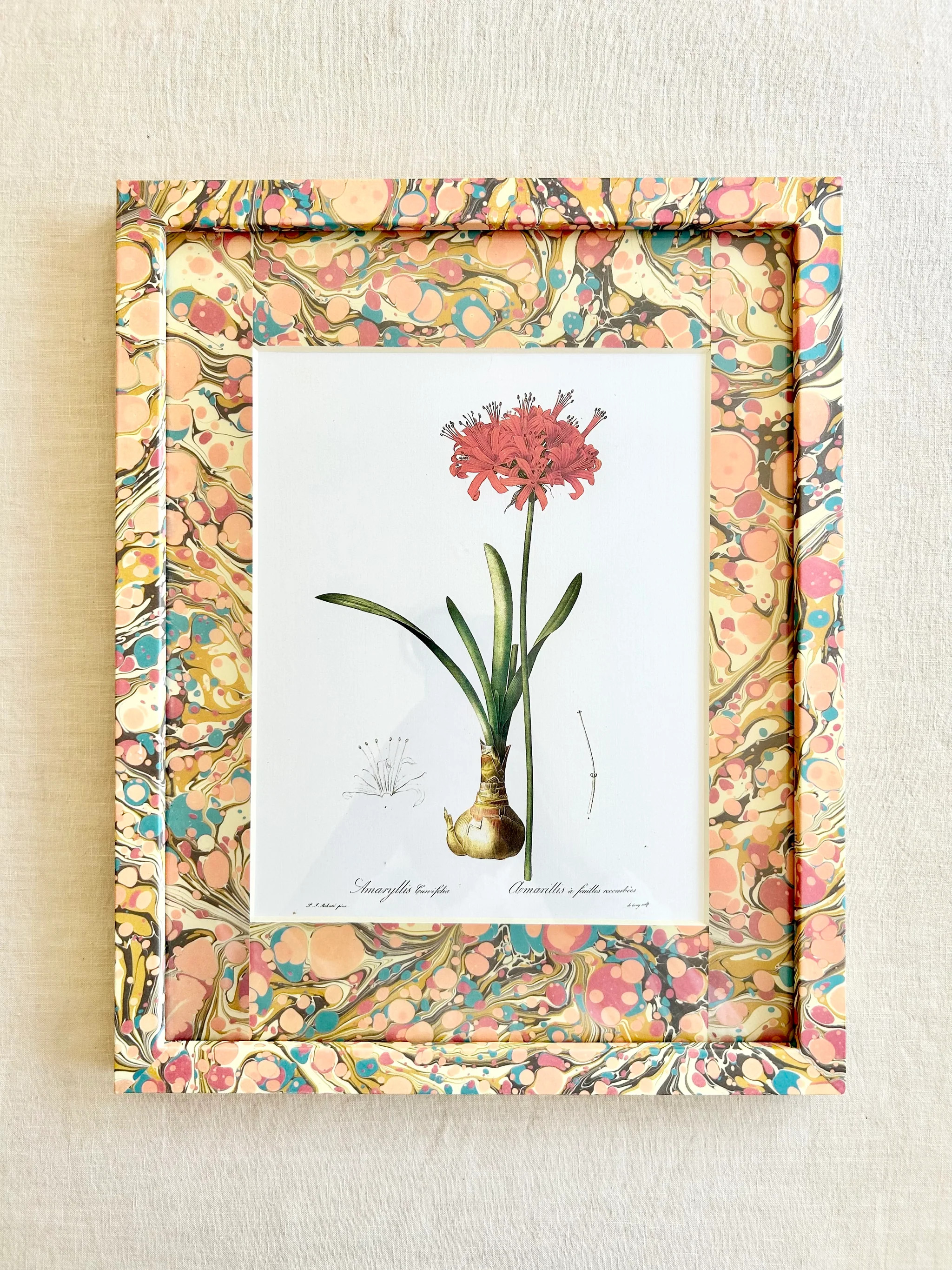 Frame 12 x 15" - Coral Marbled I | the ARK elements