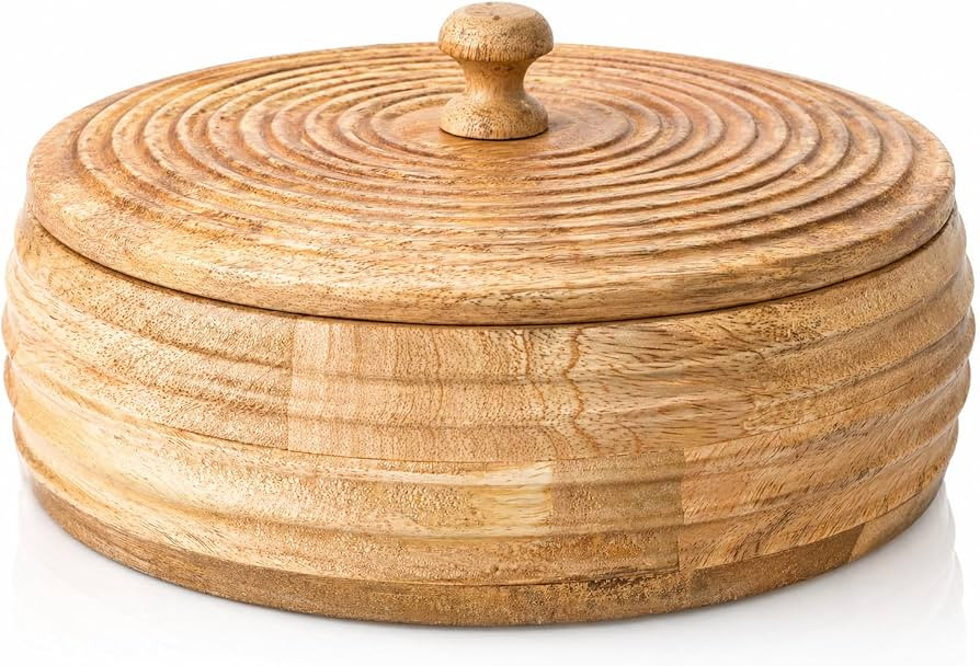 Indian Kitchen Roti Holder Box Pancake Keeper Serveware Hot Pot Casserole Dish With Lid Home Kitc... | Amazon (US)