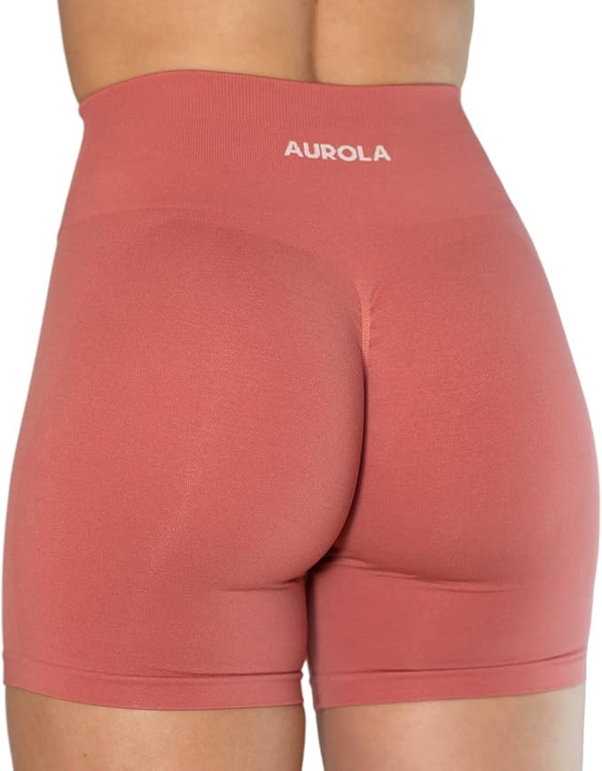 AUROLA Intensify Workout Shorts for Women Seamless Scrunch Short Gym Yoga Running Sport Active Ex... | Amazon (US)