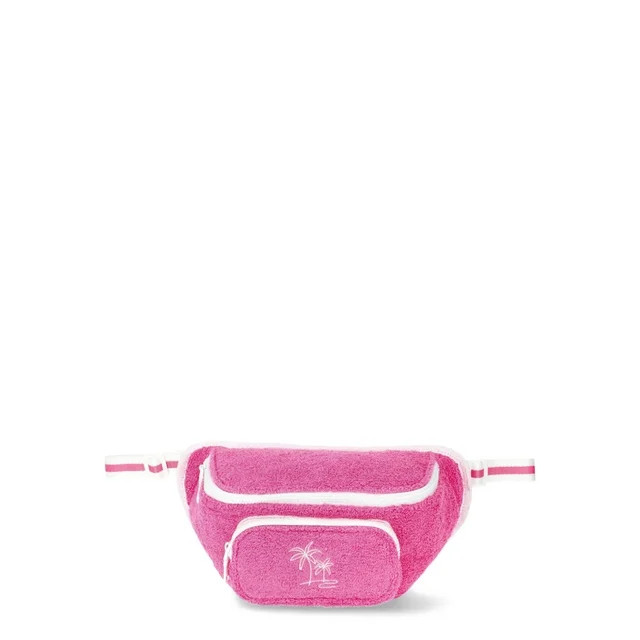 No Boundaries Beach Cooler Fanny Pack, Raspberry Sorbet, Women’s | Walmart (US)