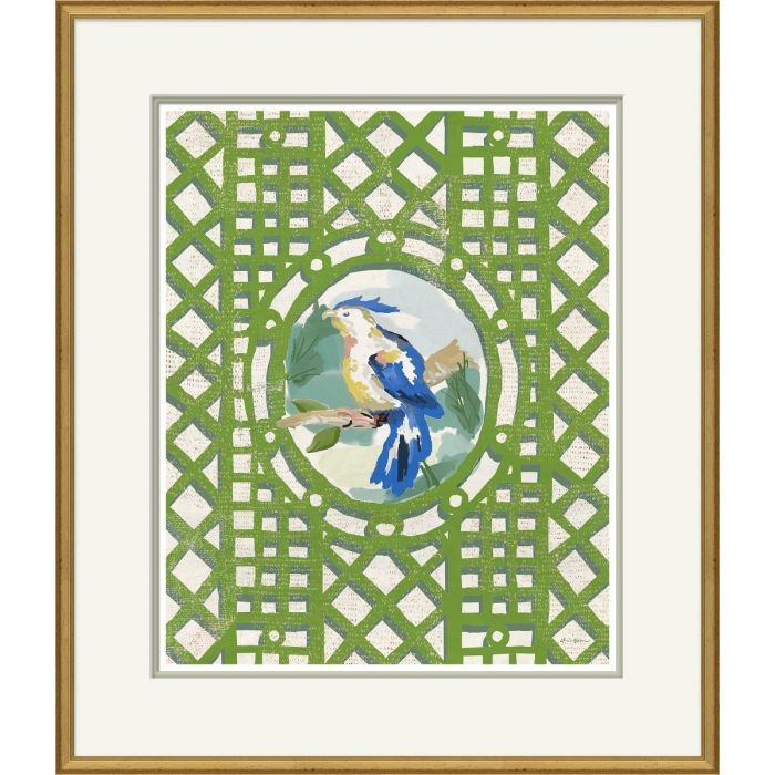 Blue & Green Aviary Framed Print  Wall Art by Dana Gibson for Soicher Marin | The Well Appointed House, LLC