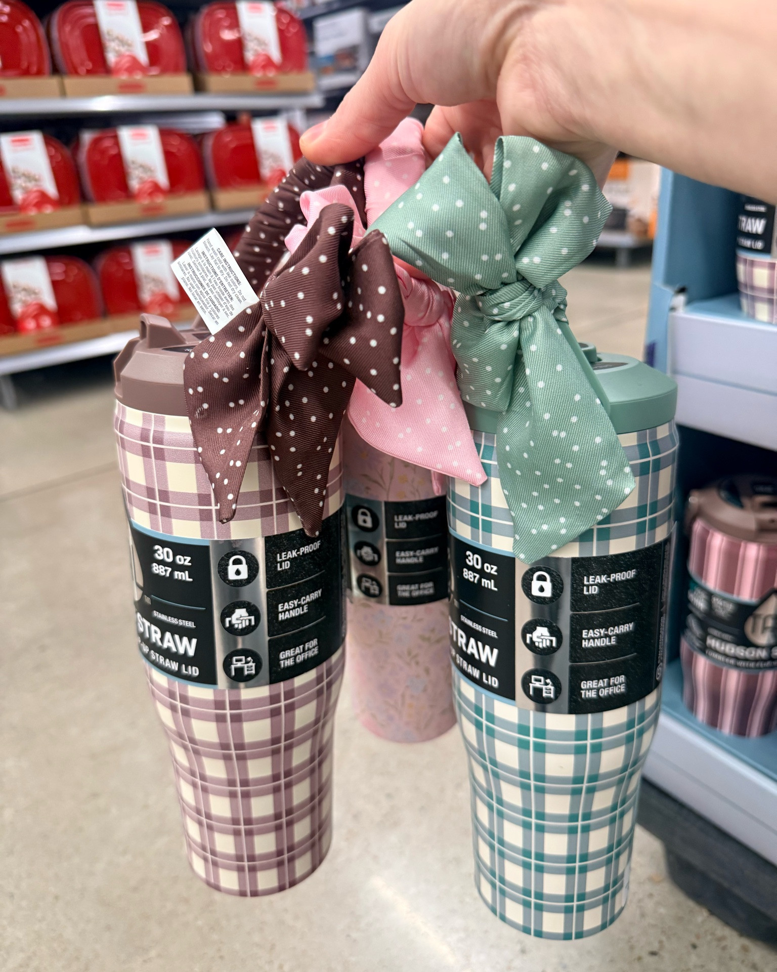 Found the cutest tumblers with bow handles at Walmart! They come in a bunch of pretty patterns 



#walmart #walmartfashion #walmartfinds #walmartstyle #walmartshopping #tumblers #tumbler #tal #newatwalmart #newarrivals

#LTKdayinmylife #LTKgrwm #LTKfitnessgoals