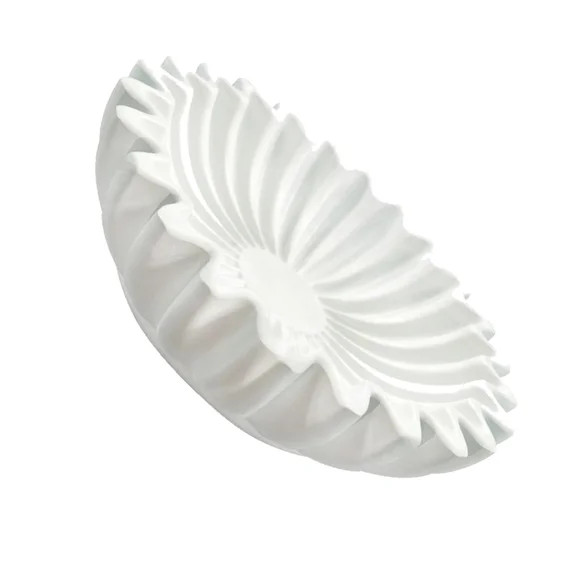 White Large Scalloped Storage Bowl Entryway Table Display Resin Decorative Fruit Dish Household D... | Walmart (US)