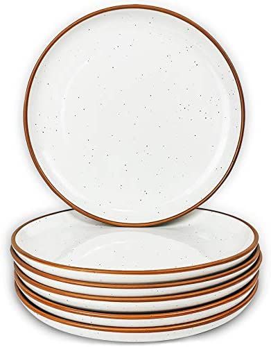 Mora Ceramic Plates Set, 7.8 in - Set of 6 - The Dessert, Salad, Appetizer, Small Dinner etc Plat... | Amazon (US)