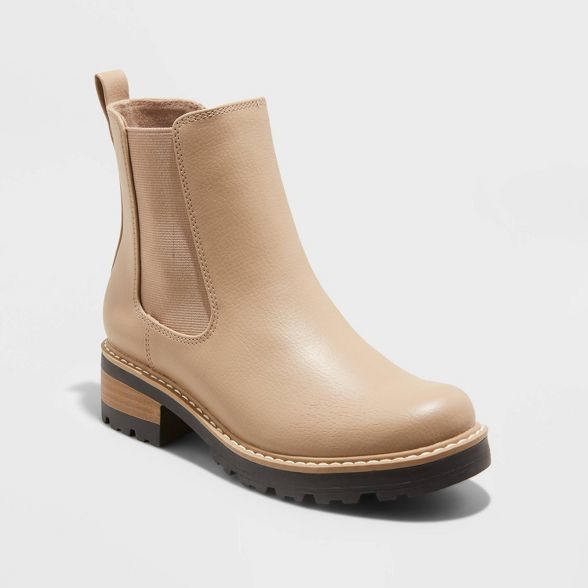 Women&#39;s Celina Water Repellant Chelsea Boots - Universal Thread&#8482; Tan 11 | Target