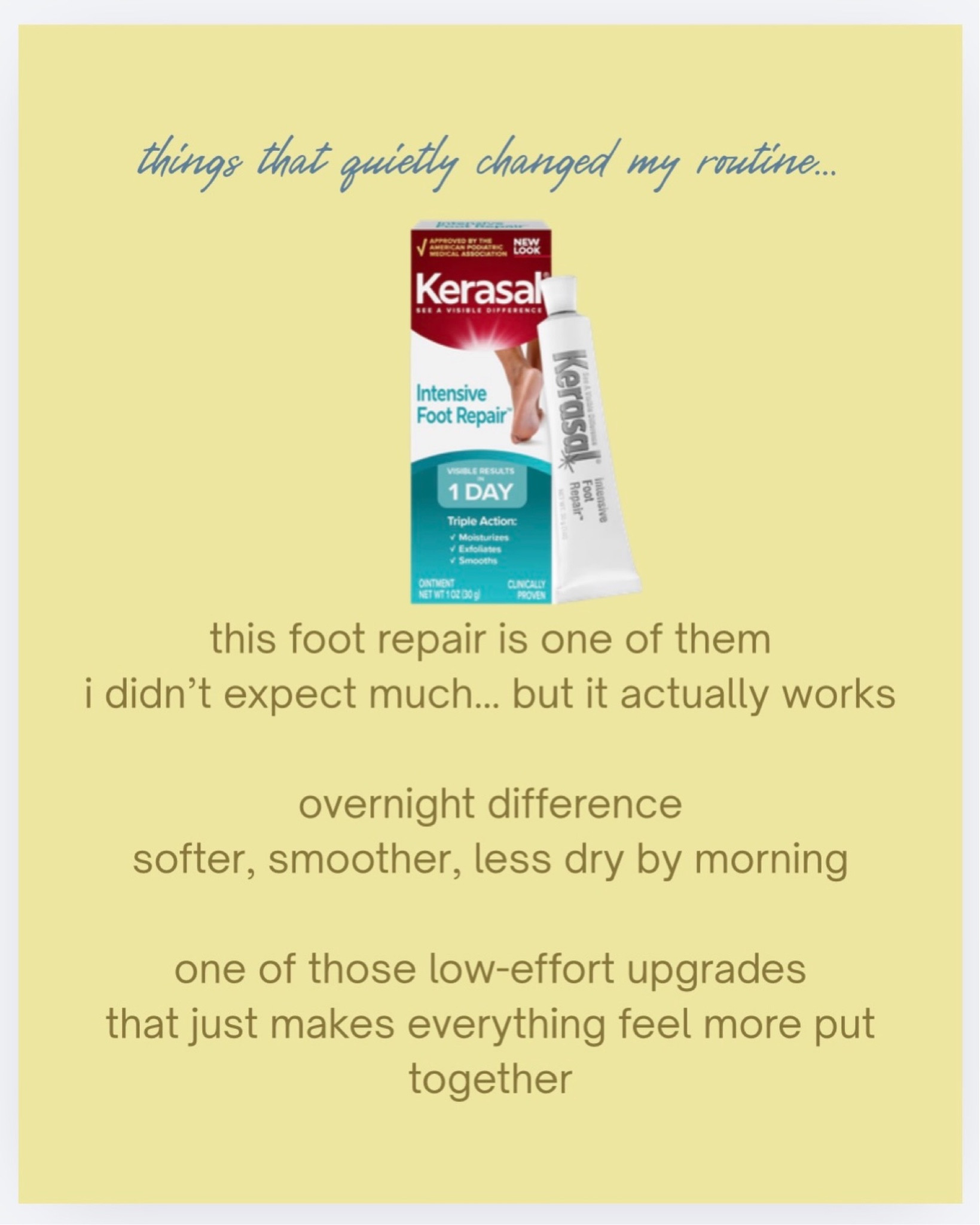 I’m not usually dramatic about products… but this is one of those “why didn’t I start sooner” things.

I used it once and immediately noticed a difference the next morning. It’s one of those small habits that makes you feel more put together without doing the most.

Especially if you’re in sandals season… this is worth it.

linked in my storefront & LTK or comment FOOT and I will send you a direct link.