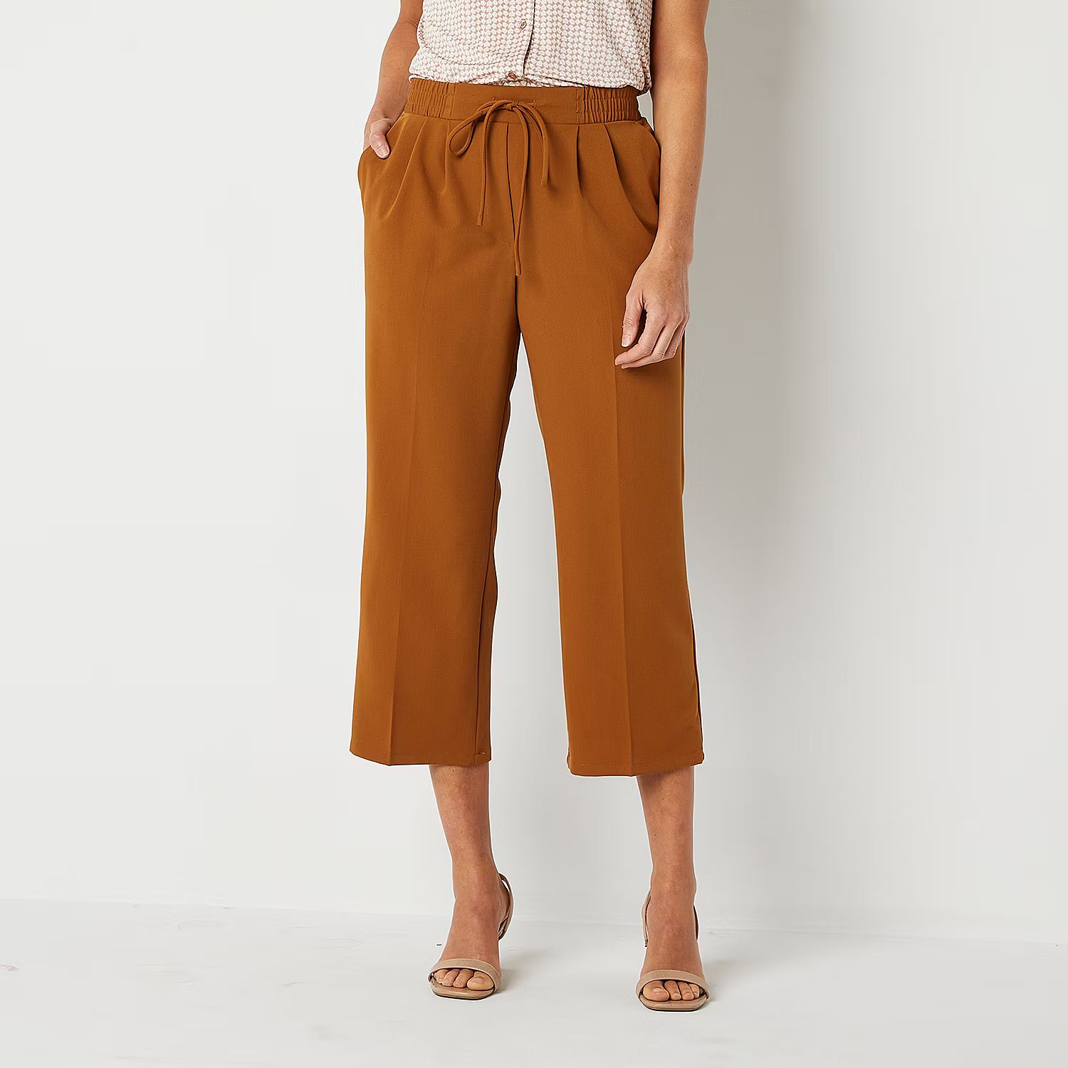Worthington Mid Rise Cropped Pants | JCPenney