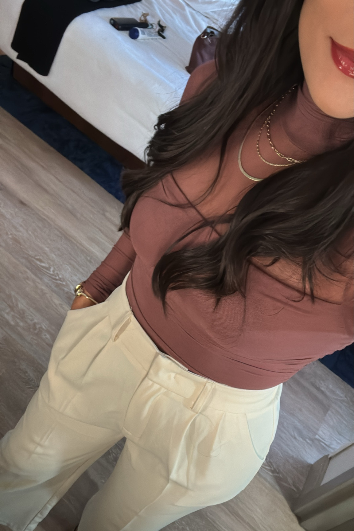 Outfit inspo. Size small top, small regular bottoms. I'm 5'2 130 lbs  

#LTKFindsUnder50 #LTKStyleTip
