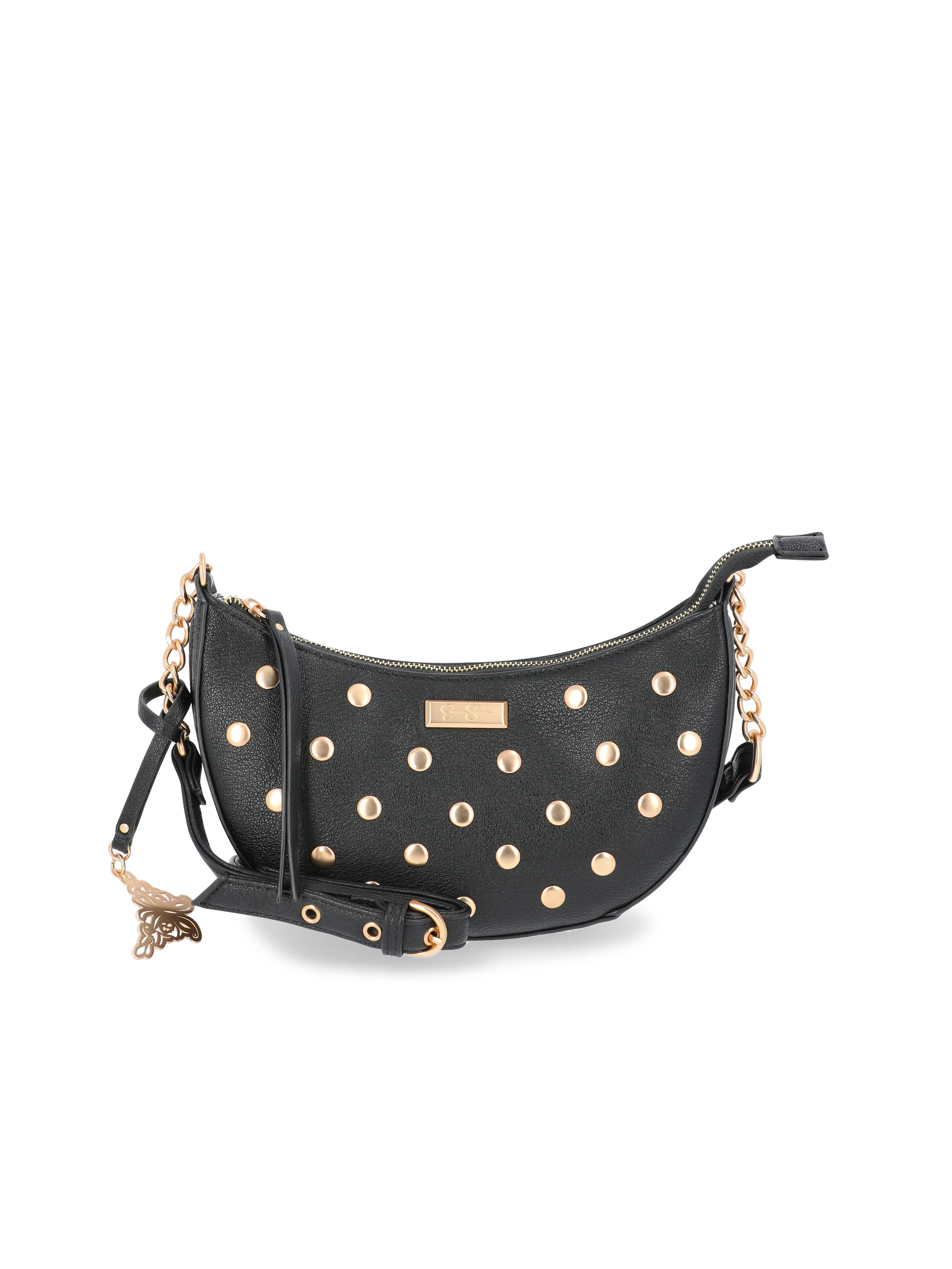 Jessica Simpson Women's Blanche Studded Crossbody Handbag, Meteorite | Walmart (US)
