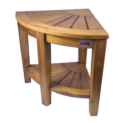 15.75" W Teak Shower Bench | Wayfair North America