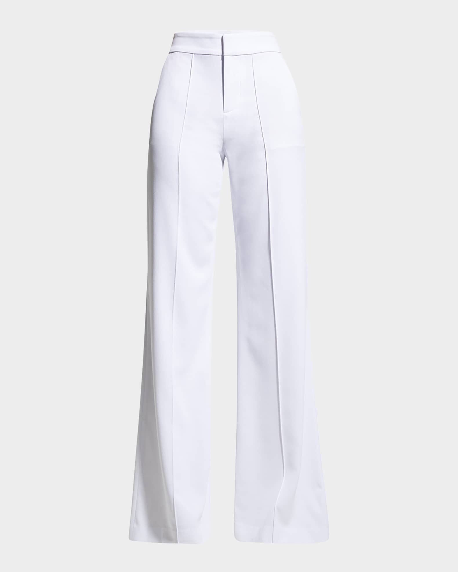 ALICE + OLIVIA Dylan High-Waist Wide-Leg Pants | Neiman Marcus