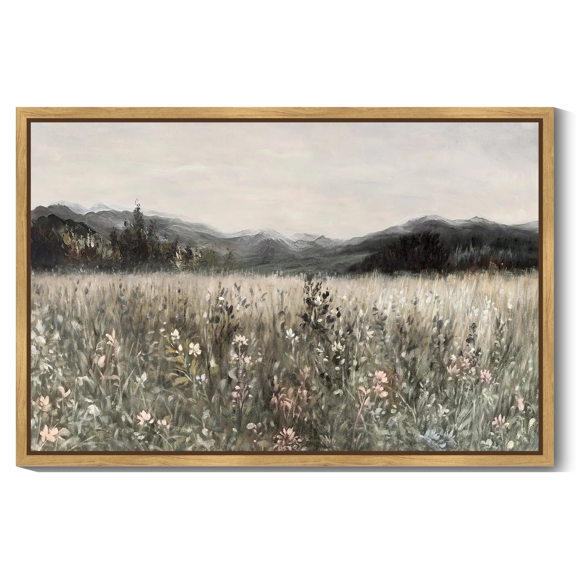 Drsoum Vintage 24x36in Natural Landscape Canvas Wall Art Prairie in Full Bloom Classic Wall Print... | Walmart (US)