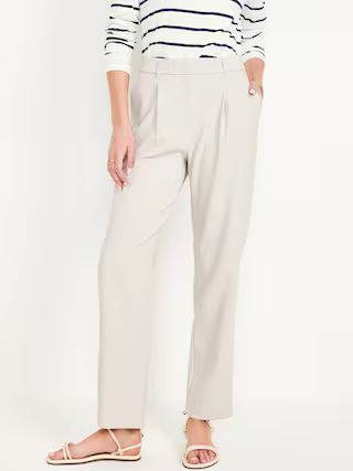 Extra High-Waisted Relaxed Slim Taylor Pants for Women | Old Navy (US)