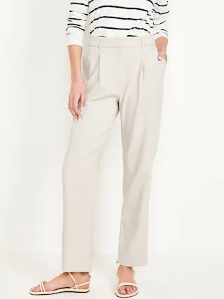 Extra High-Waisted Relaxed Slim Taylor Pants for Women | Old Navy (US)