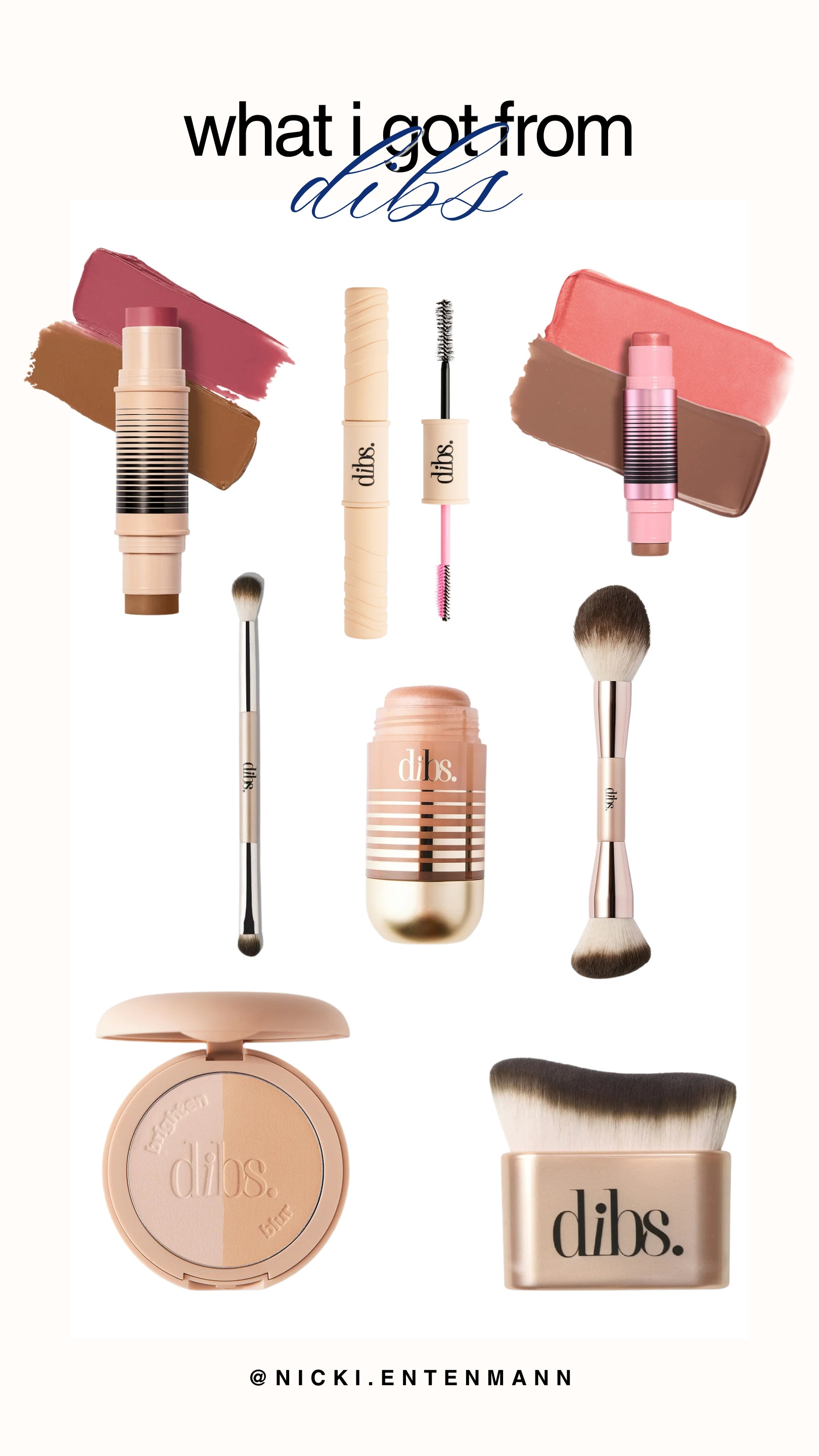 Elevate your beauty routine with my latest haul from DIBS Beauty, featuring their highly coveted multi-use sticks and dual-ended brushes. This collection includes their viral cream blush and bronzer duos that seamlessly melt into the skin for a natural, sun-kissed glow. From the perfect setting powder to precise application tools, these multi-tasking products make achieving a flawless everyday look quicker and easier than ever.

#dibsbeauty #makeupbag #makeuphaul #viralmakeup #beautyfinds #creamblush #makeuproutine #everydaymakeup #glowyskin #beautyreview 

 #LTKgrwm #LTKselfcare #LTKBeauty