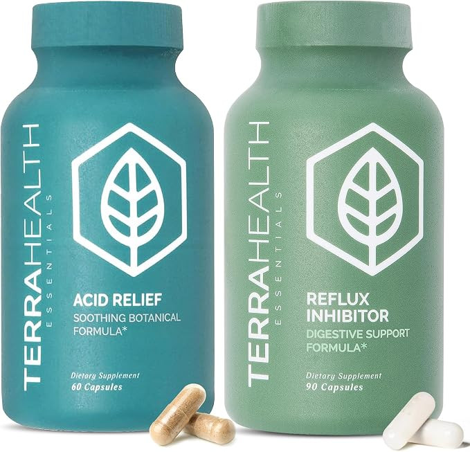 Terra Health Essentials Acid Balance & Digestive Support Bundle - Plant Based Acid Relief Supplem... | Amazon (US)
