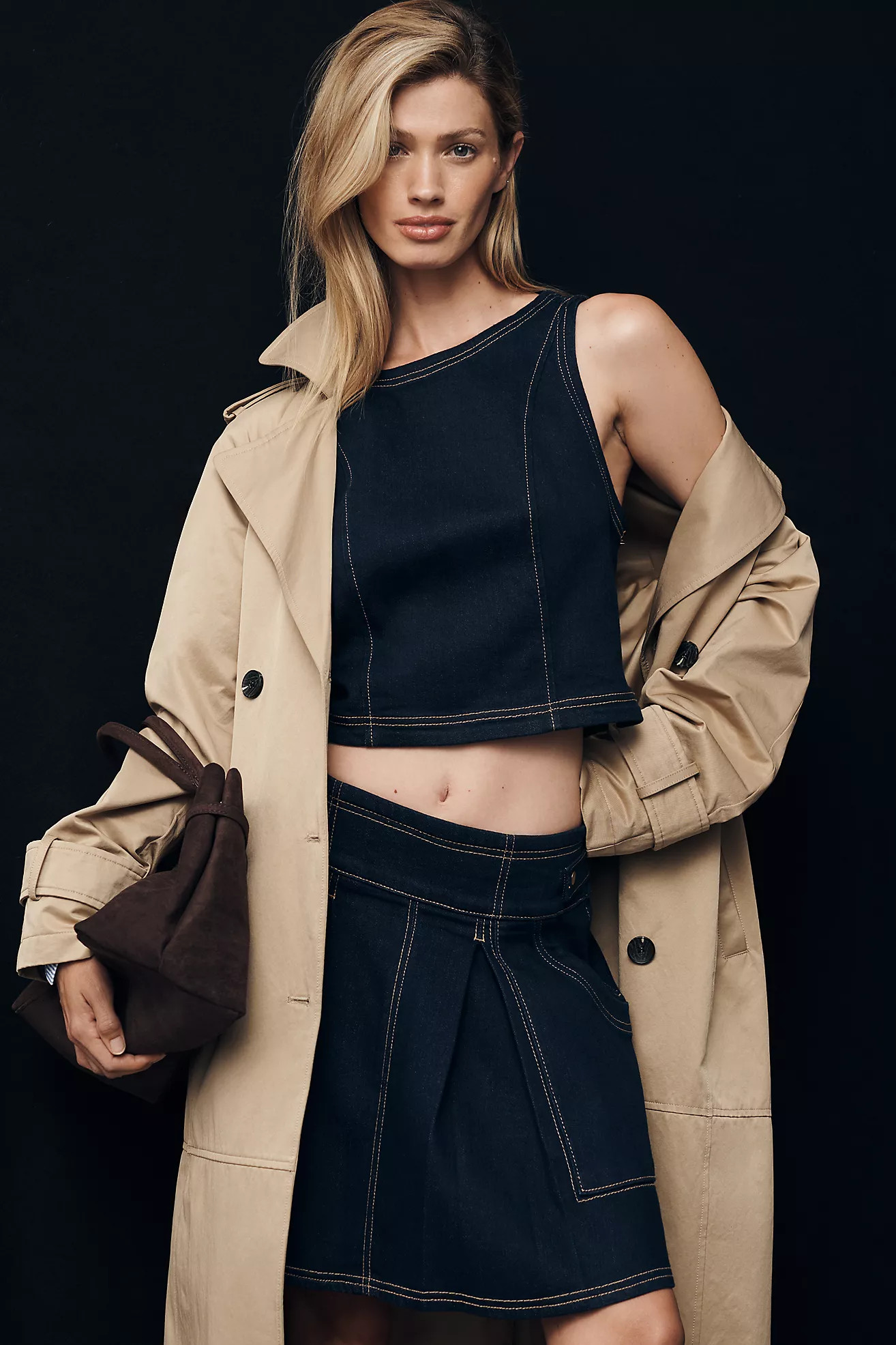 By Anthropologie Crop Denim Vest | Anthropologie (US)