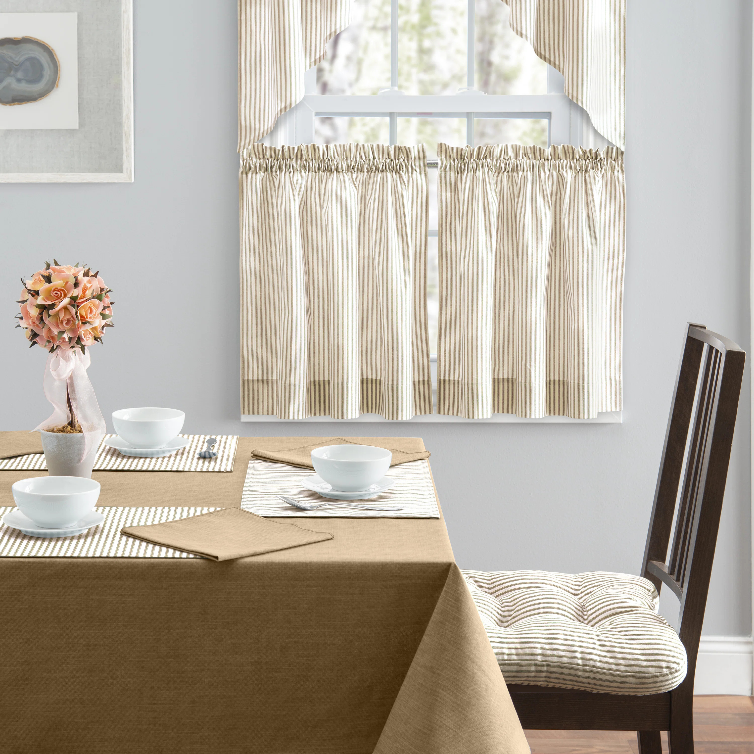 Gracie Oaks Charis Tiers Cafe Curtain "& Reviews" | Wayfair | Wayfair North America
