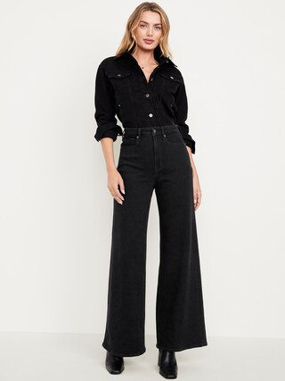 Extra High-Waisted Super Wide-Leg Jeans | Old Navy (US)