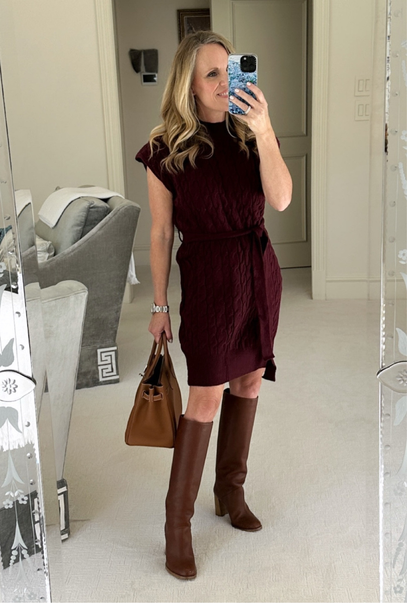 I love this burgundy cable knit sweater dress with self tie 

Fits true to size 

I’ve linked other favorites as well 

#LTKSeasonal #LTKOver40 #LTKStyleTip