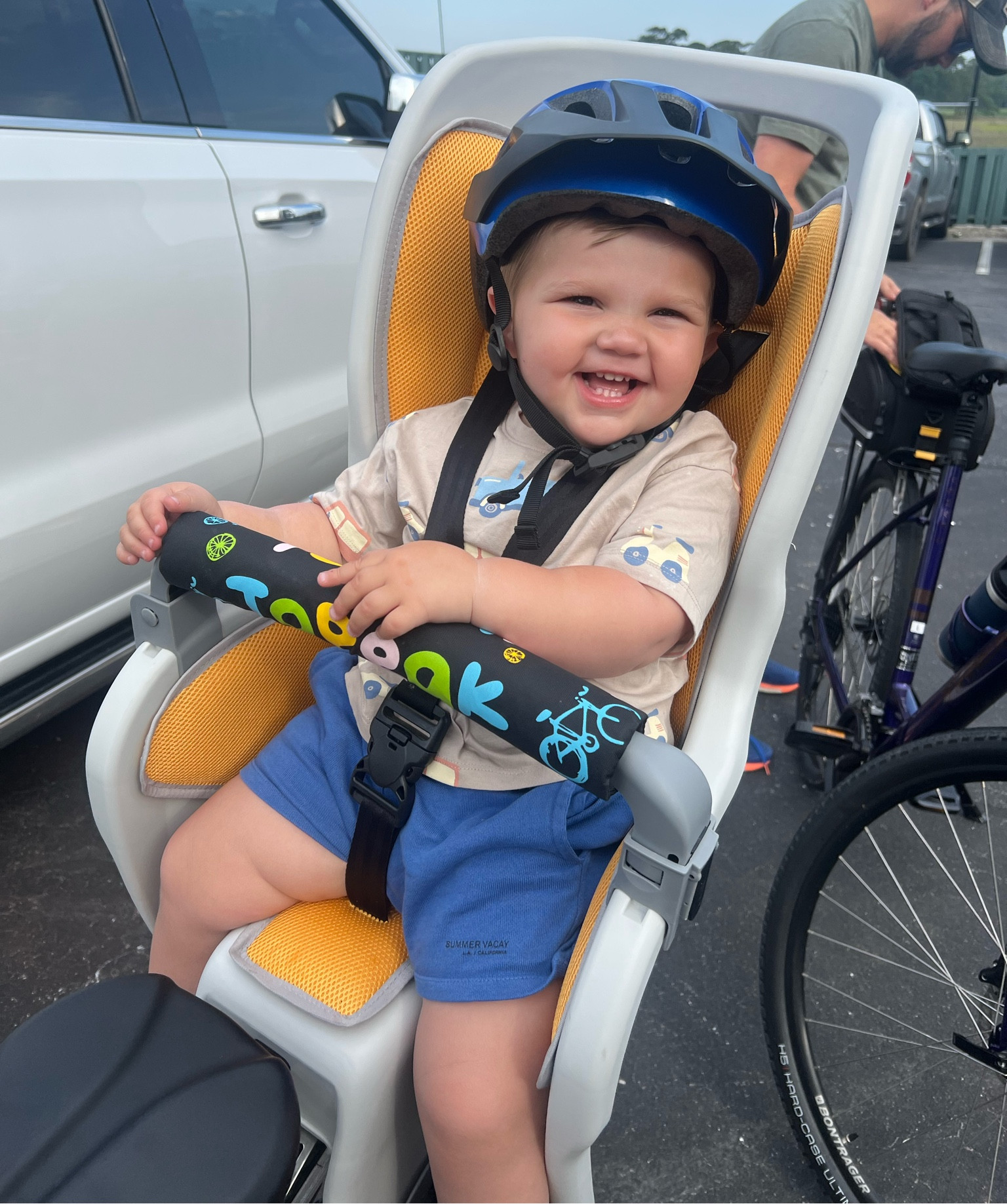Toddler bicycle seat that we love. Also love these H&M toddler boy tshirts, so comfy and so many cute patterns! 

#LTKKids #LTKFamily