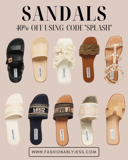 Loving these Steve Madden sandals! So cute for the summer season! Shop now and get 40% off! 
#summersandals #sandals #stevemadden #sale

#LTKFind #LTKsalealert #LTKshoecrush