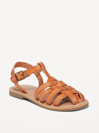 Faux-Leather Fisherman Sandals for Toddler Girls | Old Navy (US)