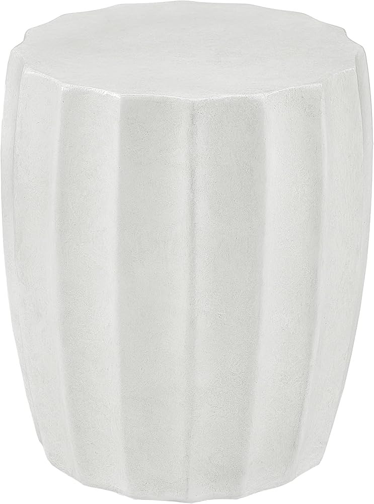 Ball & Cast Concrete End Side Table, White | Amazon (US)