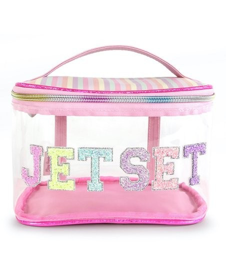 Pink 'Jetset' Cosmetic Train Case | Zulily
