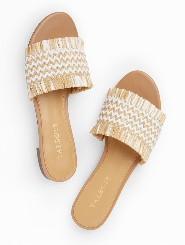 Keri Raffia Slides | Talbots