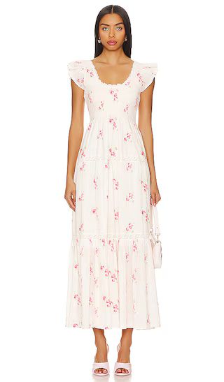 Chessie Dress in Berry Moment White Floral Dress White Maxi Dress White Dress Maxi Dress White | Revolve Clothing (Global)