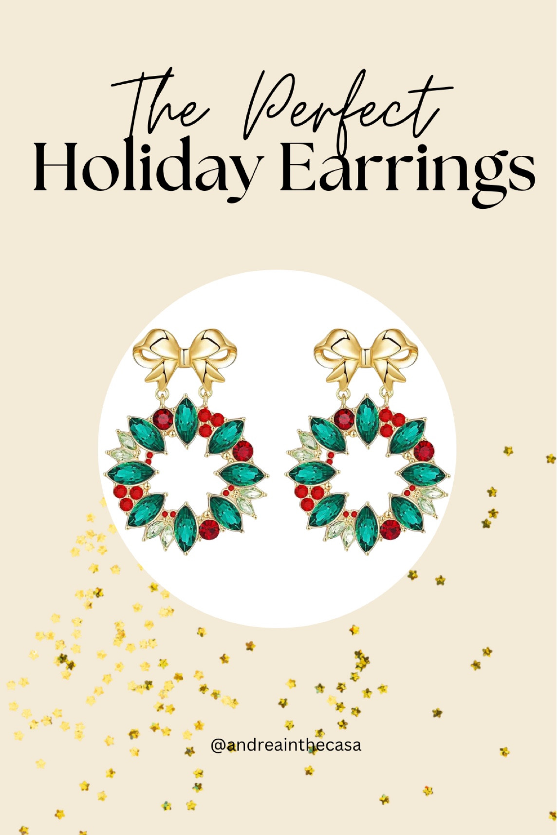 ✨ *Elevate your holiday look!* 

These **gorgeous jeweled wreath earrings** with a gold bow are the *ultimate festive accessory*! 

Perfect for holiday parties, gift exchanges, or treating yourself. 🎁🎄 

#HolidayStyle #FestiveAccessories #HolidayEarrings #GiftIdeasForHer #JewelryAddict #AmazonFinds #JewelryLover #HolidayOutfit #ShopWithMe #HolidayBling

#LTKHoliday #LTKSeasonal #LTKGiftGuide