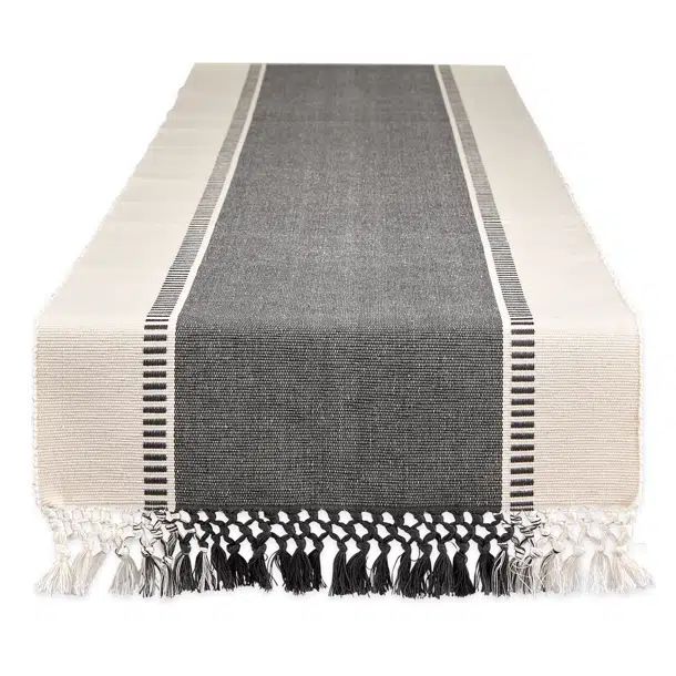 Kizer Rectangle Striped Cotton Table Runner | Wayfair North America