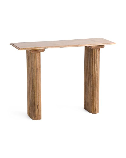 Slatted Leg Console Table | Global Home | Marshalls | Marshalls