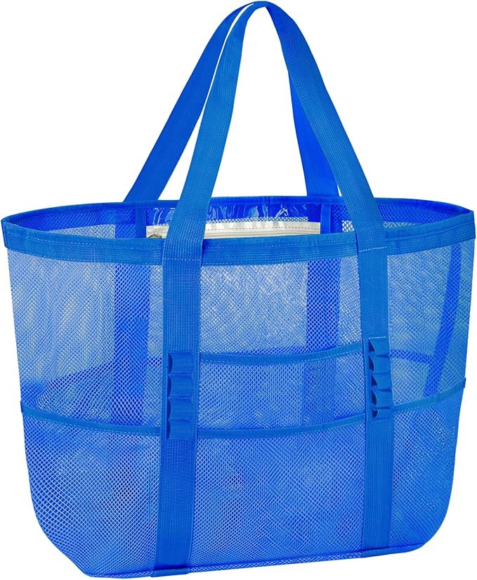 BALEINE Large Beach Bag Pool Bags, Mesh Beach Tote for Toys, Towel, flip flops | Amazon (US)