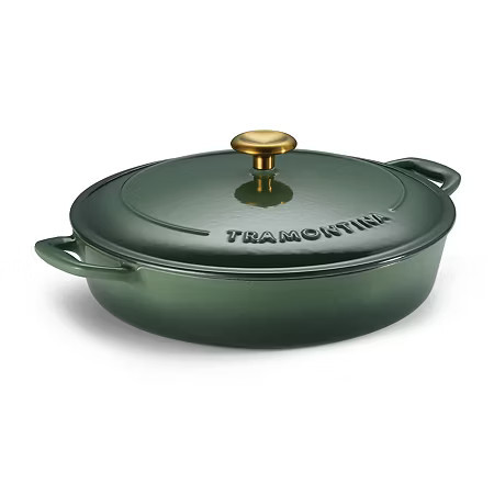 Tramontina Bestow Cast Iron 4-qt. Braising Pan, One Size, Green | JCPenney