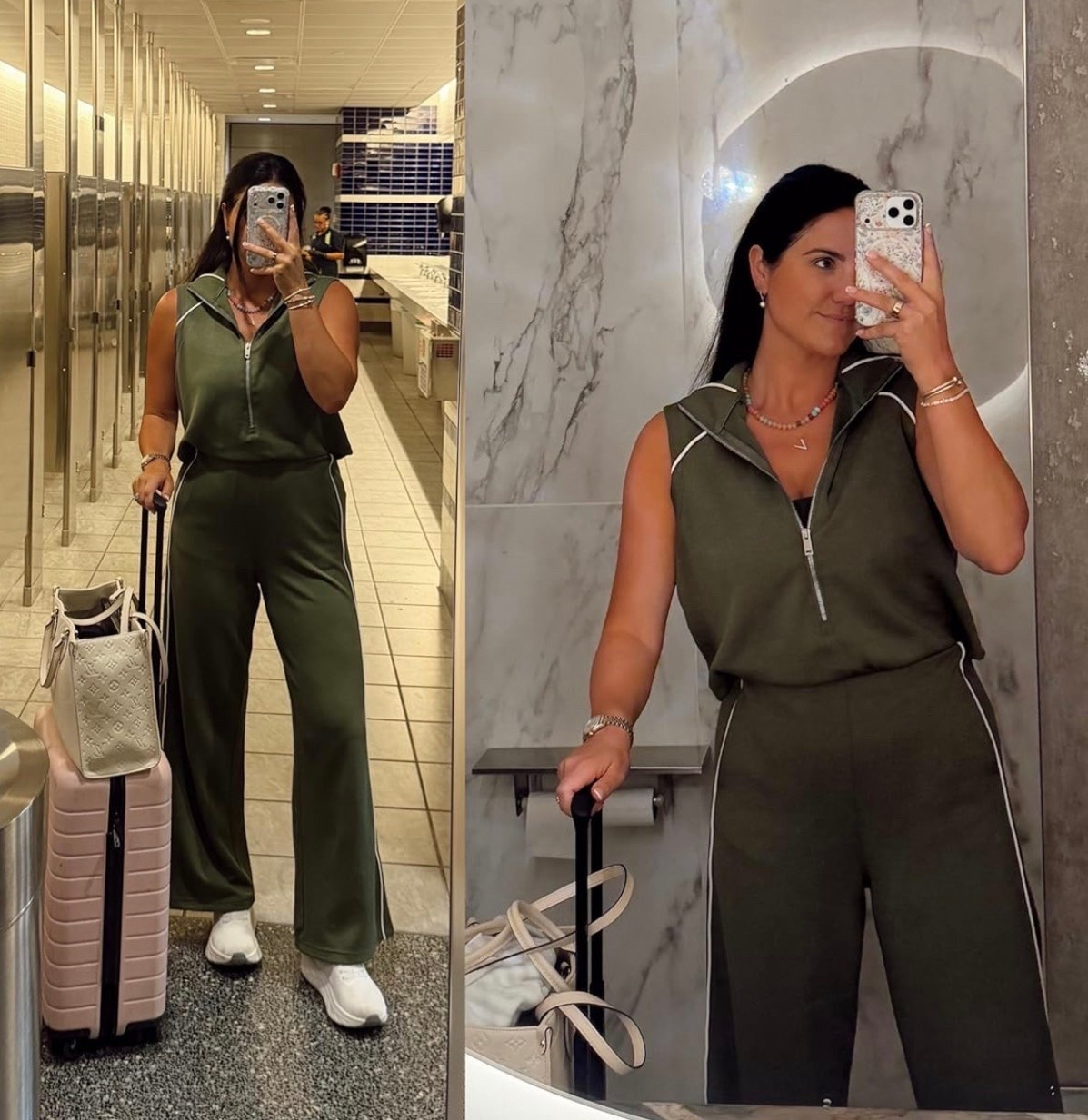 Travel in style with these comfy sneakers and a spacious carry-on! Perfect for your next adventure. ✈️

#LTKgrwm #LTKootd #LTKTravel