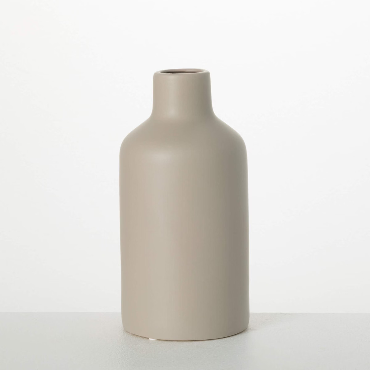Sullivans 10.5" Matte Gray Bottle Vase, Ceramic | Target