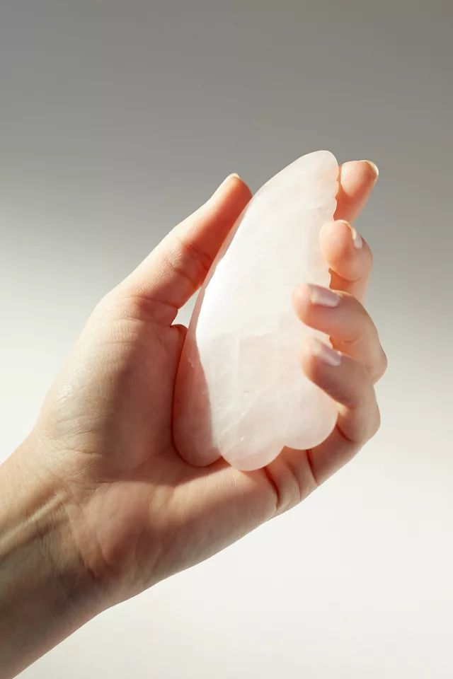 UO Rose Quartz Gua Sha Facial Massage Tool | Urban Outfitters (US and RoW)