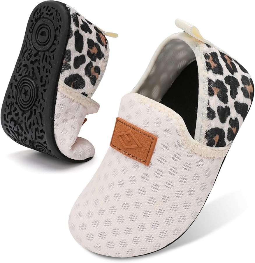 Lefflow Toddler Water Shoes Kids Quick Dry Beach Swim Socks Shoes Baby Non Slip House Slippers | Amazon (US)