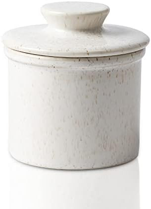 XELA Porcelain Butter Keeper Crock, French Butter Crock for Counter, Butter Keeper With Water Lin... | Amazon (US)